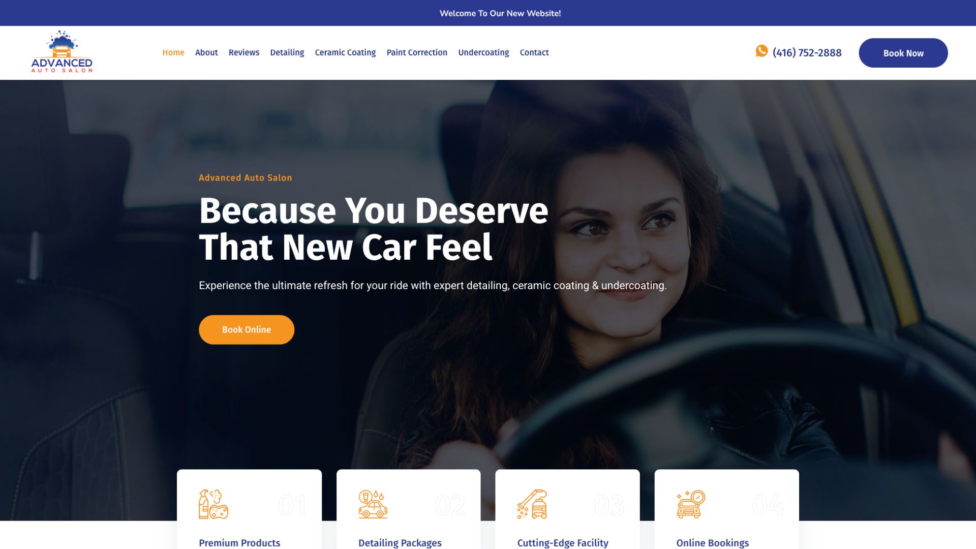 Advanced Auto Website Sample