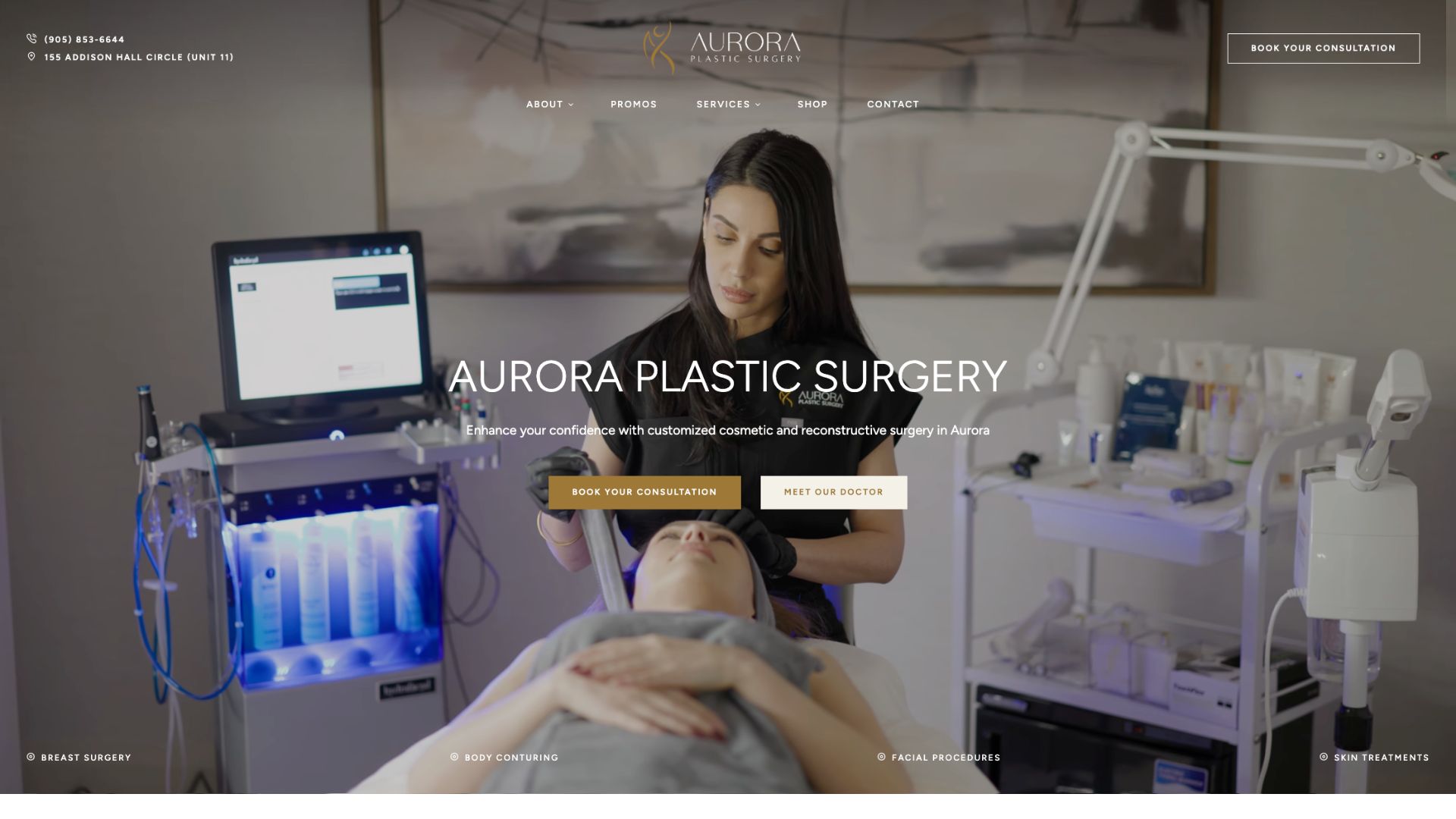 Aurora Plastic Website Sample