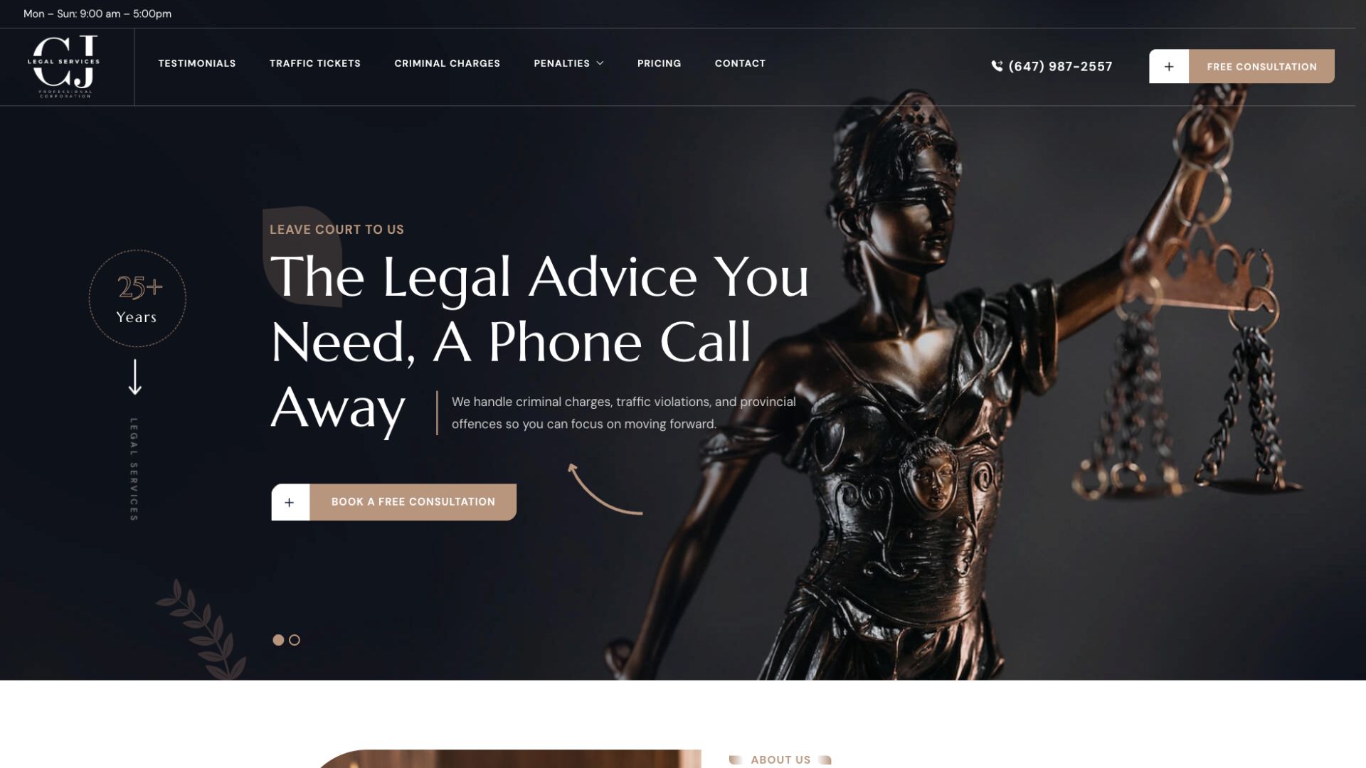CJ Legal Website Sample