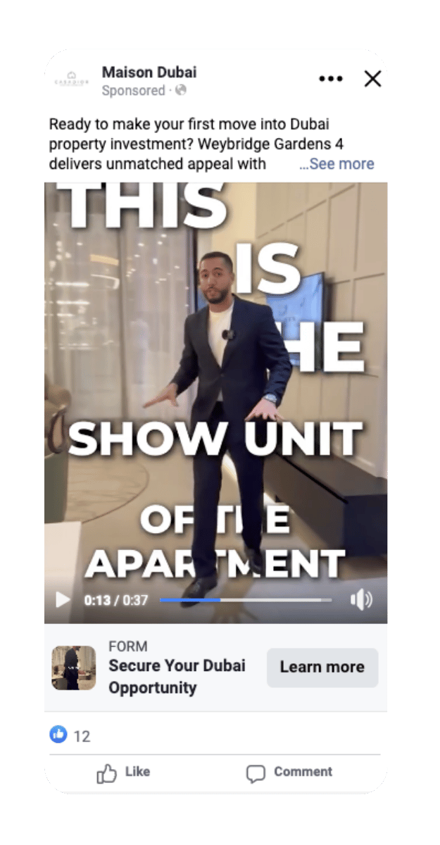 Casa Meta Ad Sample